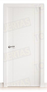 Puerta Block Maciza Lacada Blanca Mod. Pekín