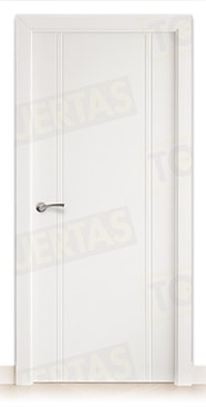 Puerta Block Maciza Lacada Blanca Mod. Portonovo