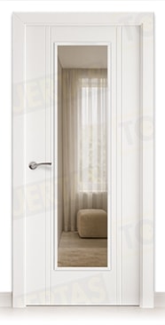 Puerta Block Maciza Lacada Blanca Mod. Portonovo V1