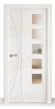 Puerta Block Maciza Lacada Blanca Mod. Raipur BV5L