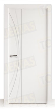 Puerta Block Maciza Lacada Blanca Mod. Raipur