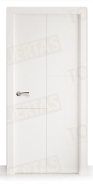 Puerta Block Maciza Lacada Blanca Mod. Ruanda