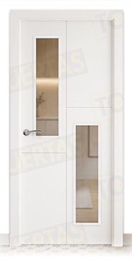Puerta Block Maciza Lacada Blanca Mod. Ruanda V2