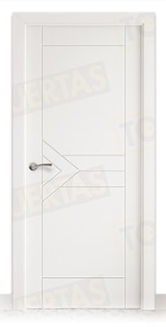 Puerta Block Maciza Lacada Blanca Mod. Sima