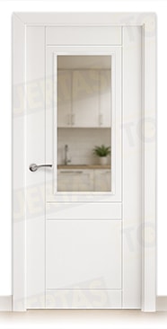 Puerta Block Maciza Lacada Blanca Mod. Songo ZV1