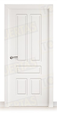 Puerta Block Maciza Lacada Blanca Mod. Suva