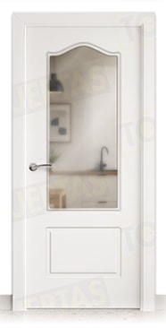 Puerta Block Maciza Lacada Blanca Mod. Togo ZV1