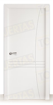 Puerta Block Maciza Lacada Blanca Mod. Torra
