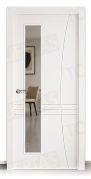 Puerta Block Maciza Lacada Blanca Mod. Torra V1L