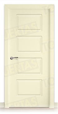 Puerta Block Maciza Lacada RAL Blanco Perla 1013 Mod. Bangkok