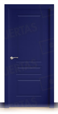 Puerta Block Maciza Lacada RAL Azul Señales 5005 Mod. Kyoto
