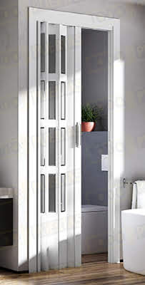 Puerta Plegable 205 cm Alto PVC Niza Cristal