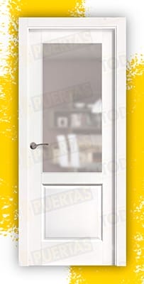 Puerta Block Madera Maciza Mod. Altea Lacada en Blanco